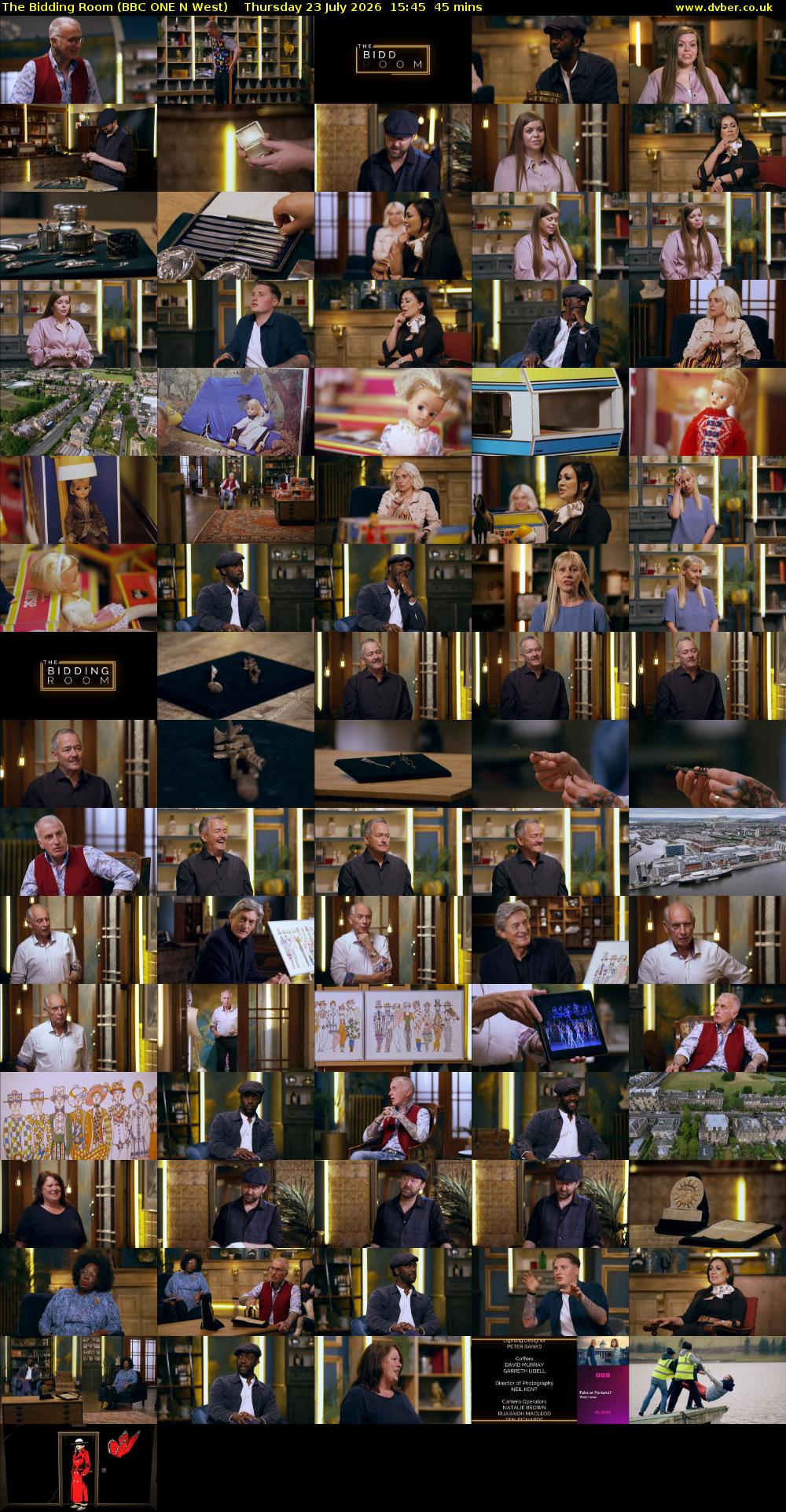 The Bidding Room (BBC ONE N West) Thursday 23 July 2026 15:45 - 16:30