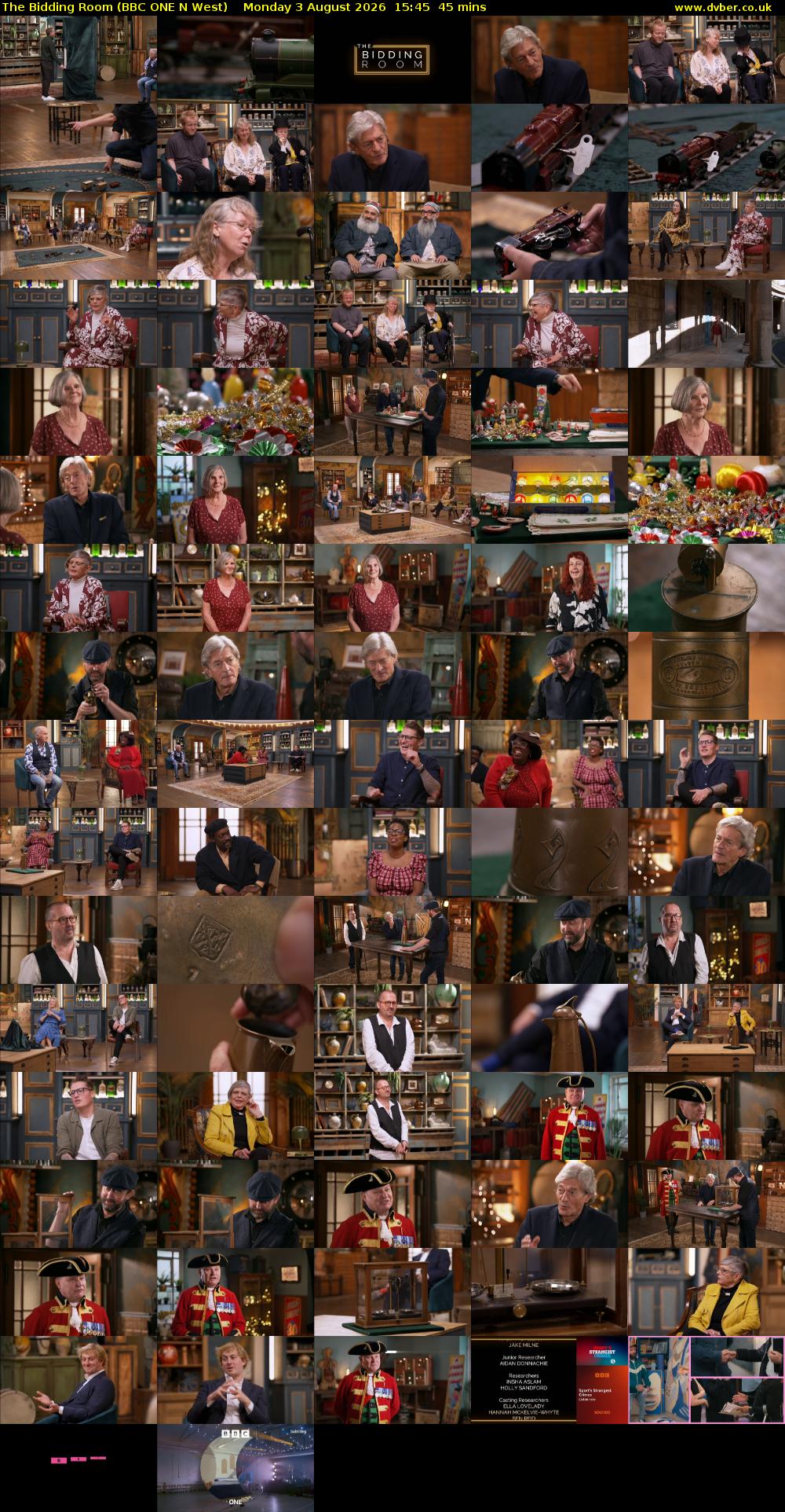 The Bidding Room (BBC ONE N West) Monday 3 August 2026 15:45 - 16:30