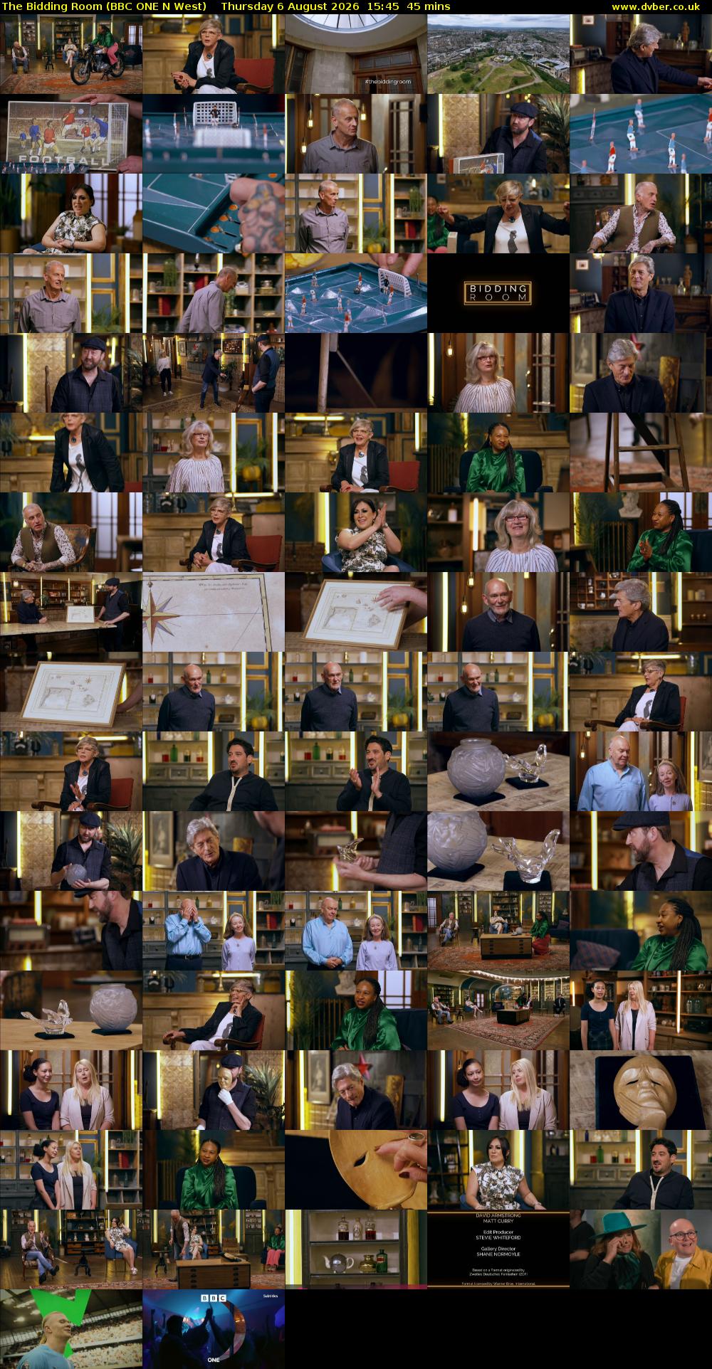 The Bidding Room (BBC ONE N West) Thursday 6 August 2026 15:45 - 16:30