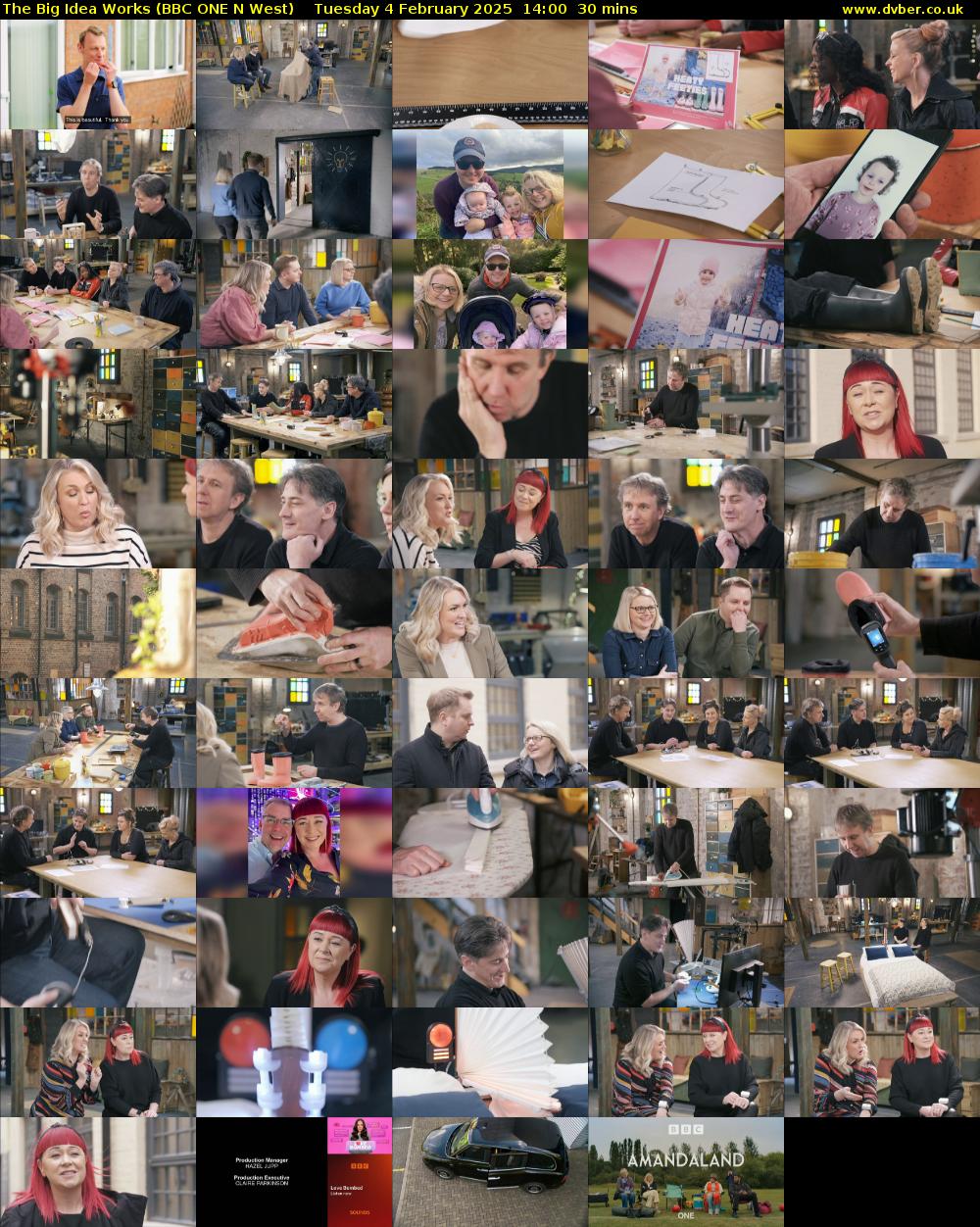 The Big Idea Works (BBC ONE N West) Tuesday 4 February 2025 14:00 - 14:30