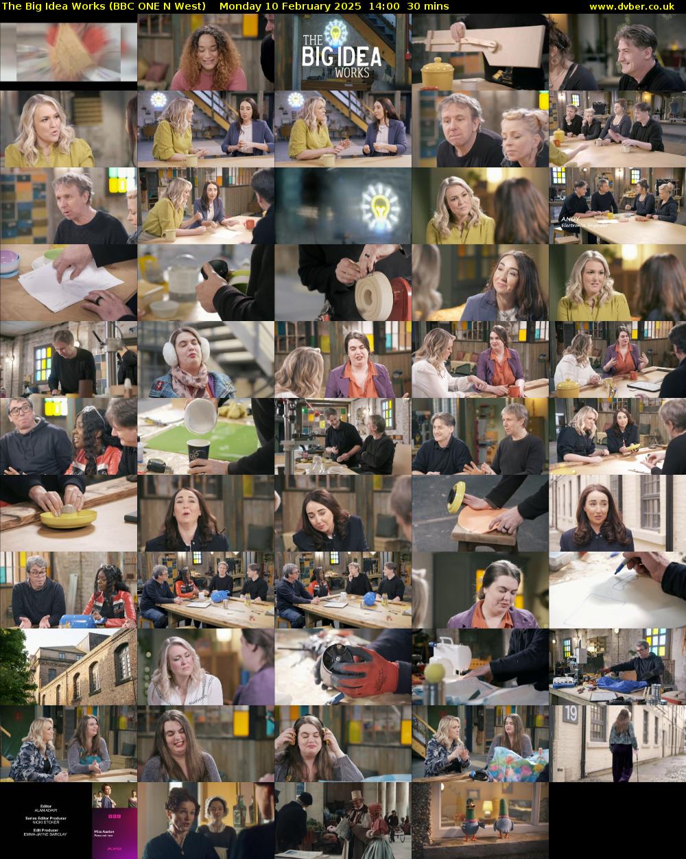 The Big Idea Works (BBC ONE N West) Monday 10 February 2025 14:00 - 14:30