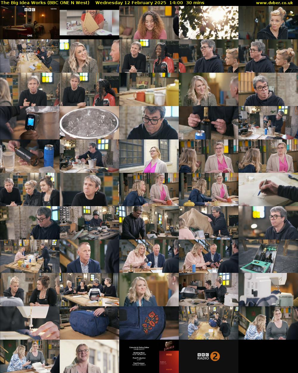 The Big Idea Works (BBC ONE N West) Wednesday 12 February 2025 14:00 - 14:30