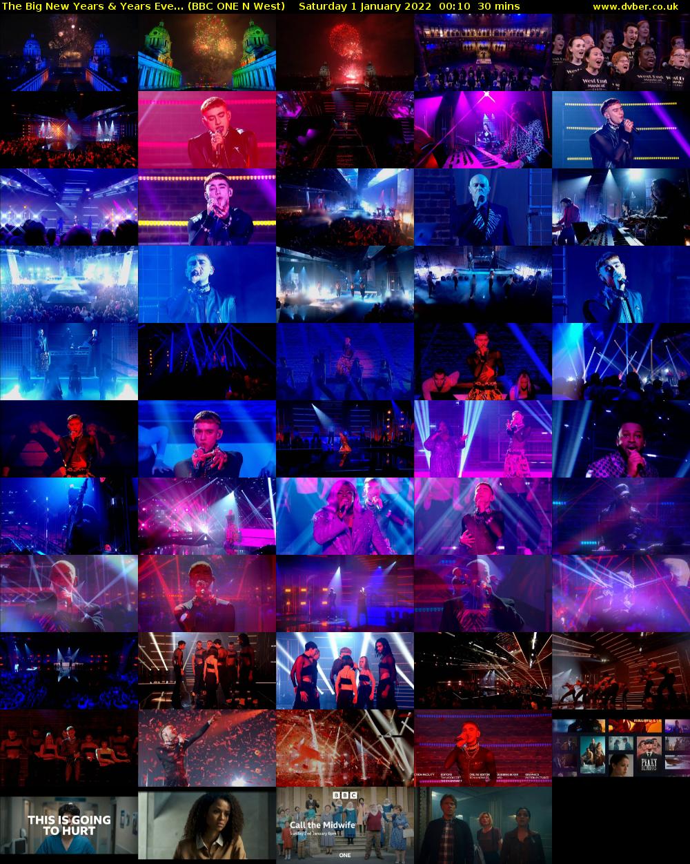 The Big New Years & Years Eve... (BBC ONE N West) Saturday 1 January 2022 00:10 - 00:40
