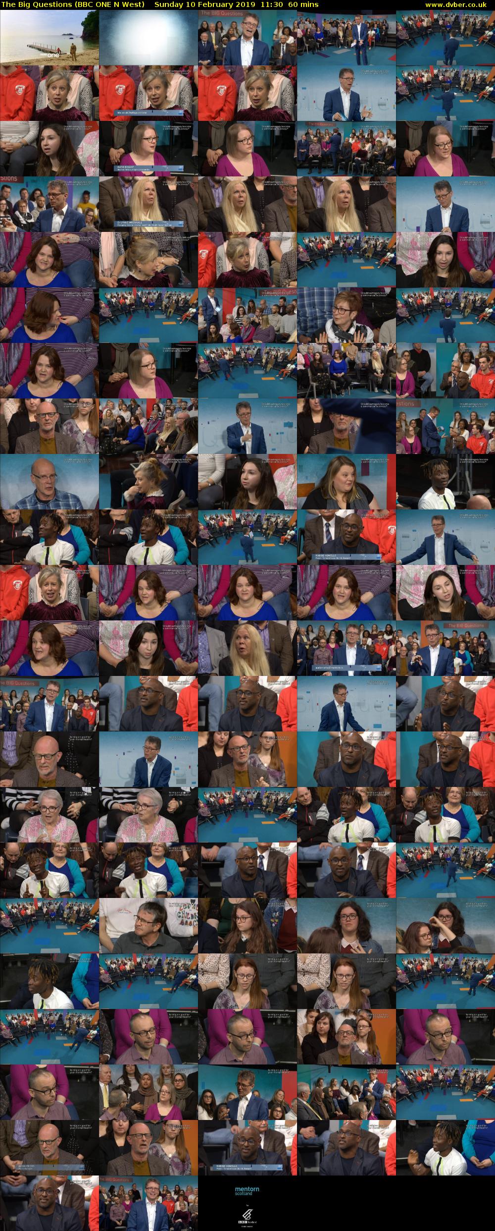 The Big Questions (BBC ONE N West) Sunday 10 February 2019 11:30 - 12:30