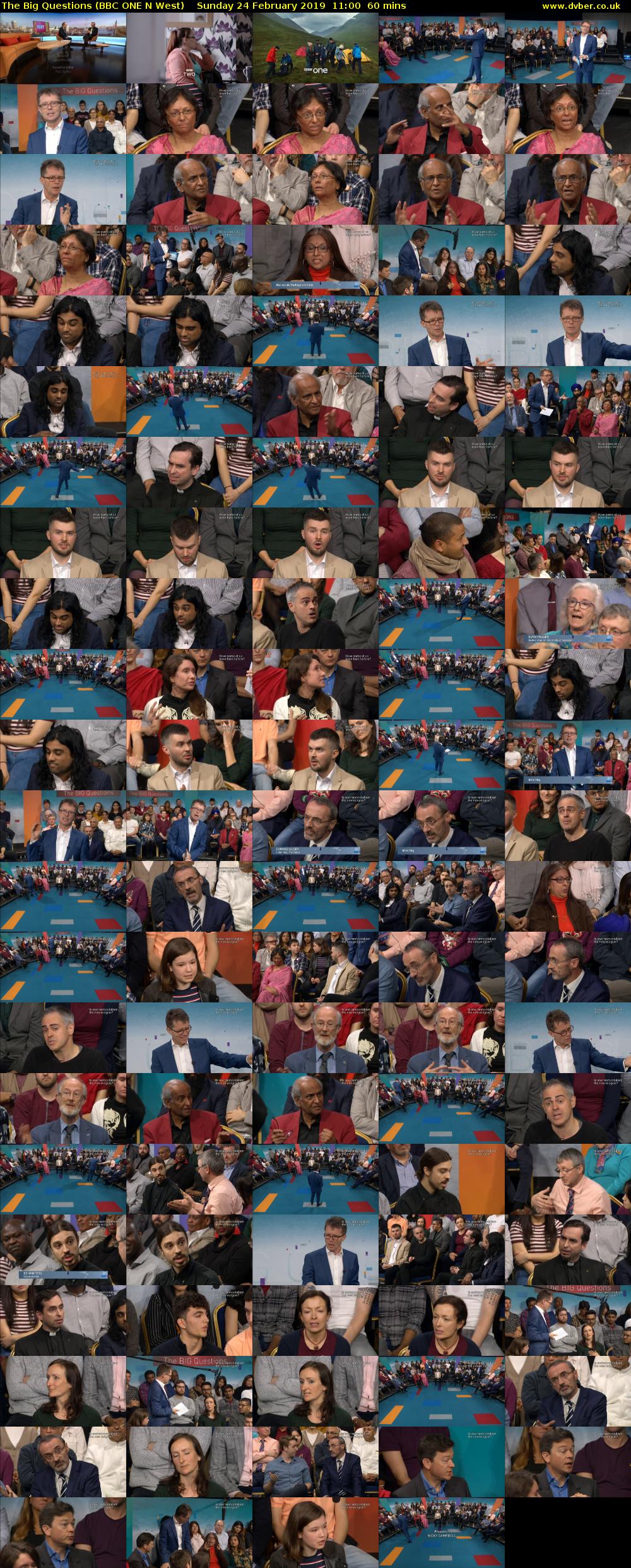 The Big Questions (BBC ONE N West) Sunday 24 February 2019 11:00 - 12:00