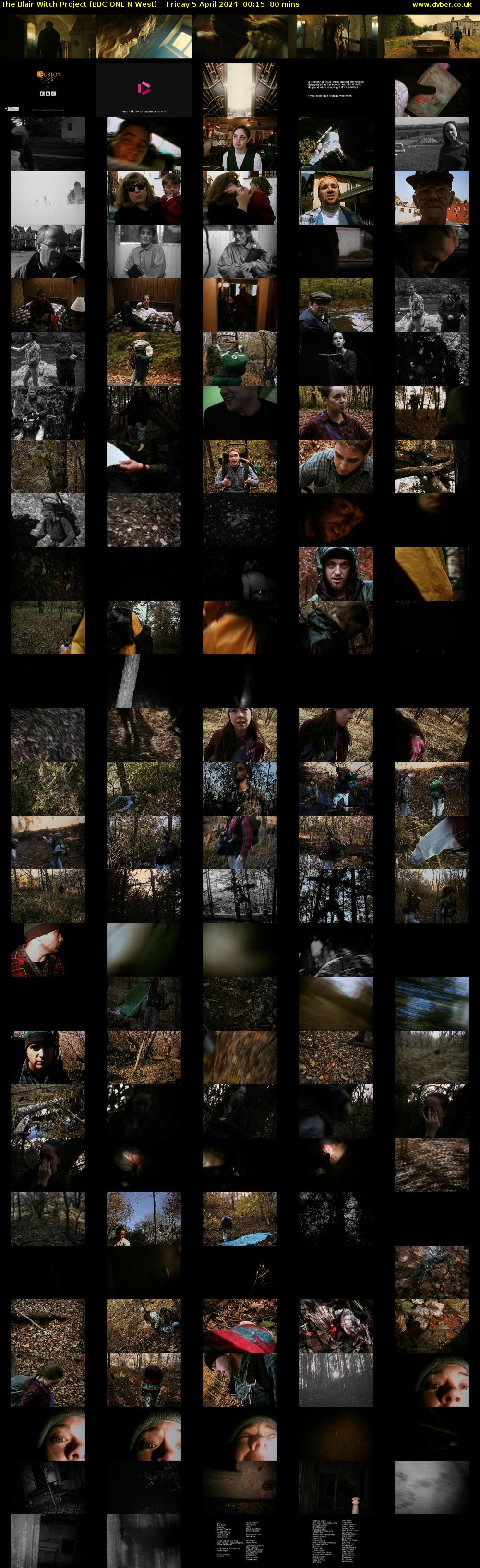 The Blair Witch Project (BBC ONE N West) Friday 5 April 2024 00:15 - 01:35