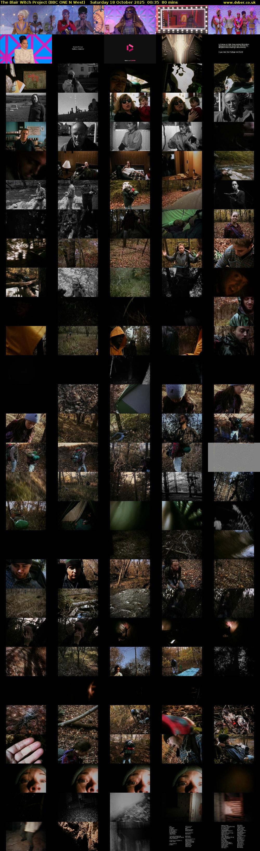 The Blair Witch Project (BBC ONE N West) Saturday 18 October 2025 00:35 - 01:55