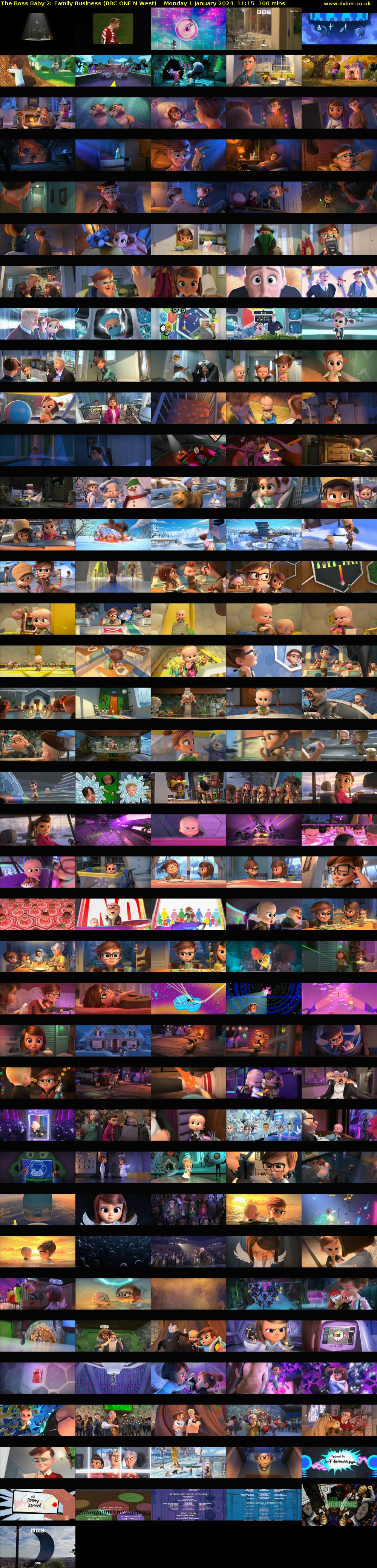 The Boss Baby 2: Family Business (BBC ONE N West) Monday 1 January 2024 11:15 - 12:55