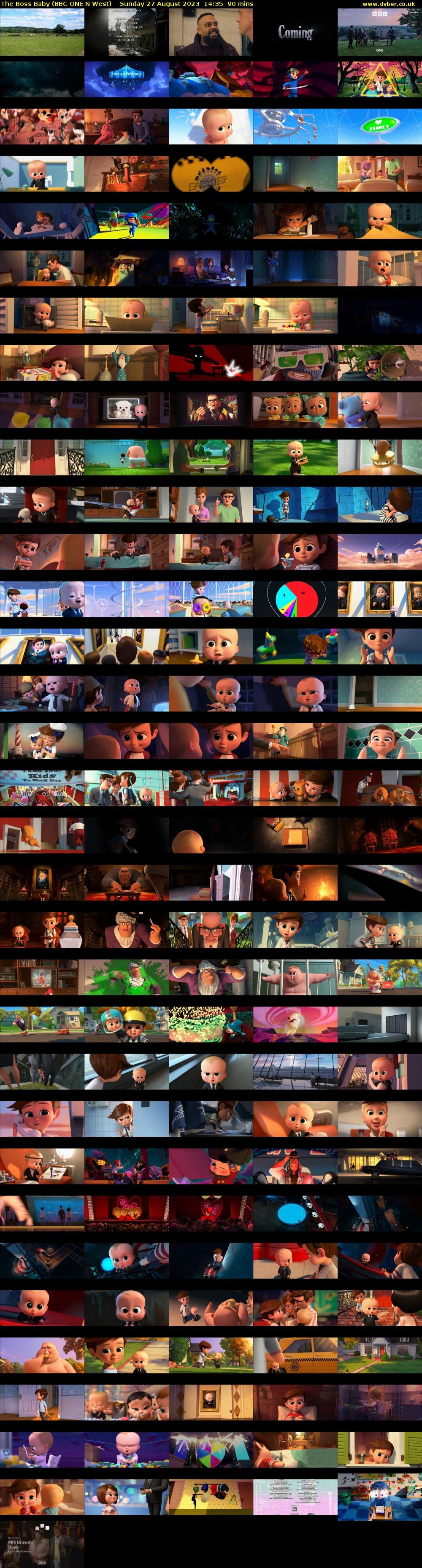 The Boss Baby (BBC ONE N West) Sunday 27 August 2023 14:35 - 16:05