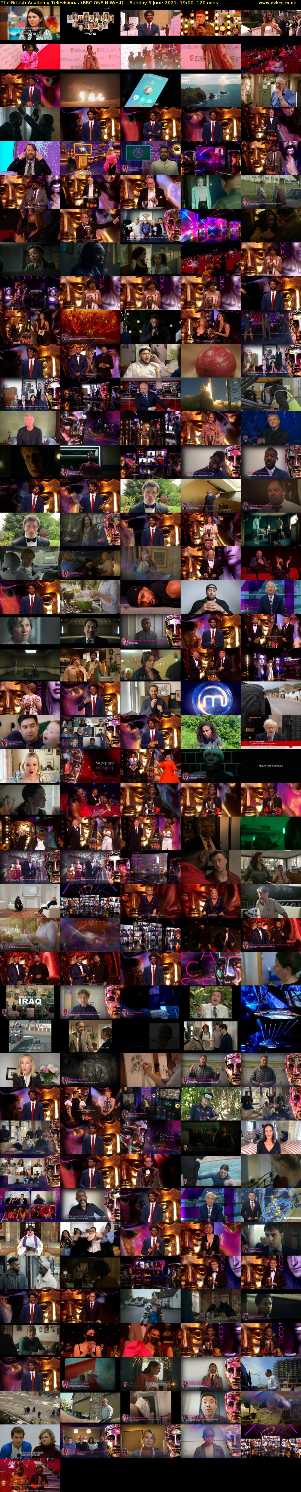 The British Academy Television... (BBC ONE N West) Sunday 6 June 2021 19:00 - 21:00