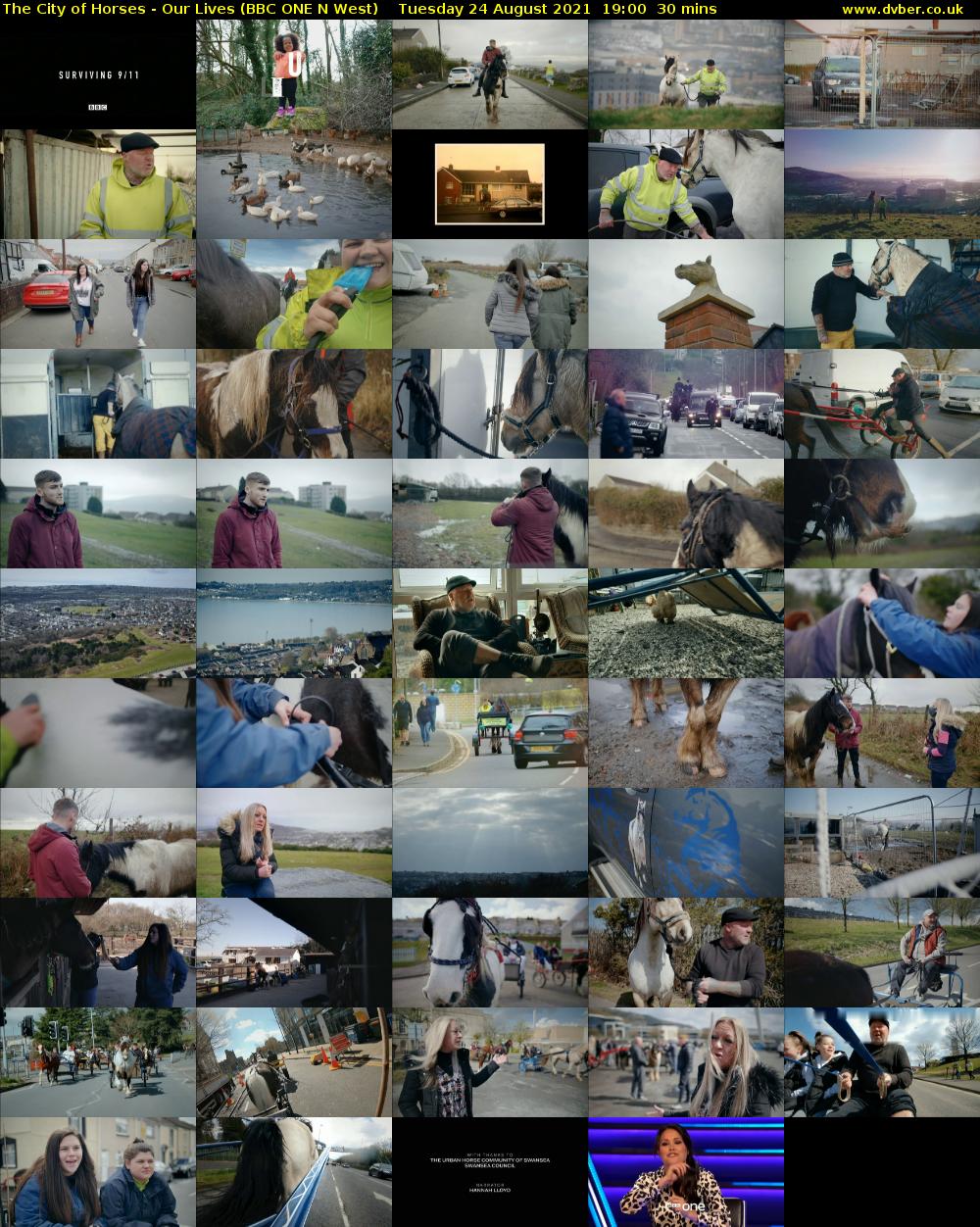 The City of Horses - Our Lives (BBC ONE N West) Tuesday 24 August 2021 19:00 - 19:30