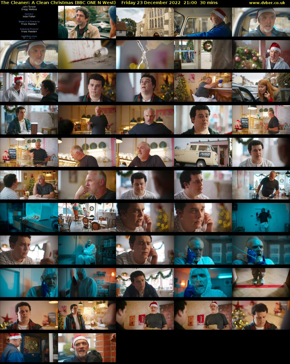 The Cleaner: A Clean Christmas (BBC ONE N West) Friday 23 December 2022 21:00 - 21:30