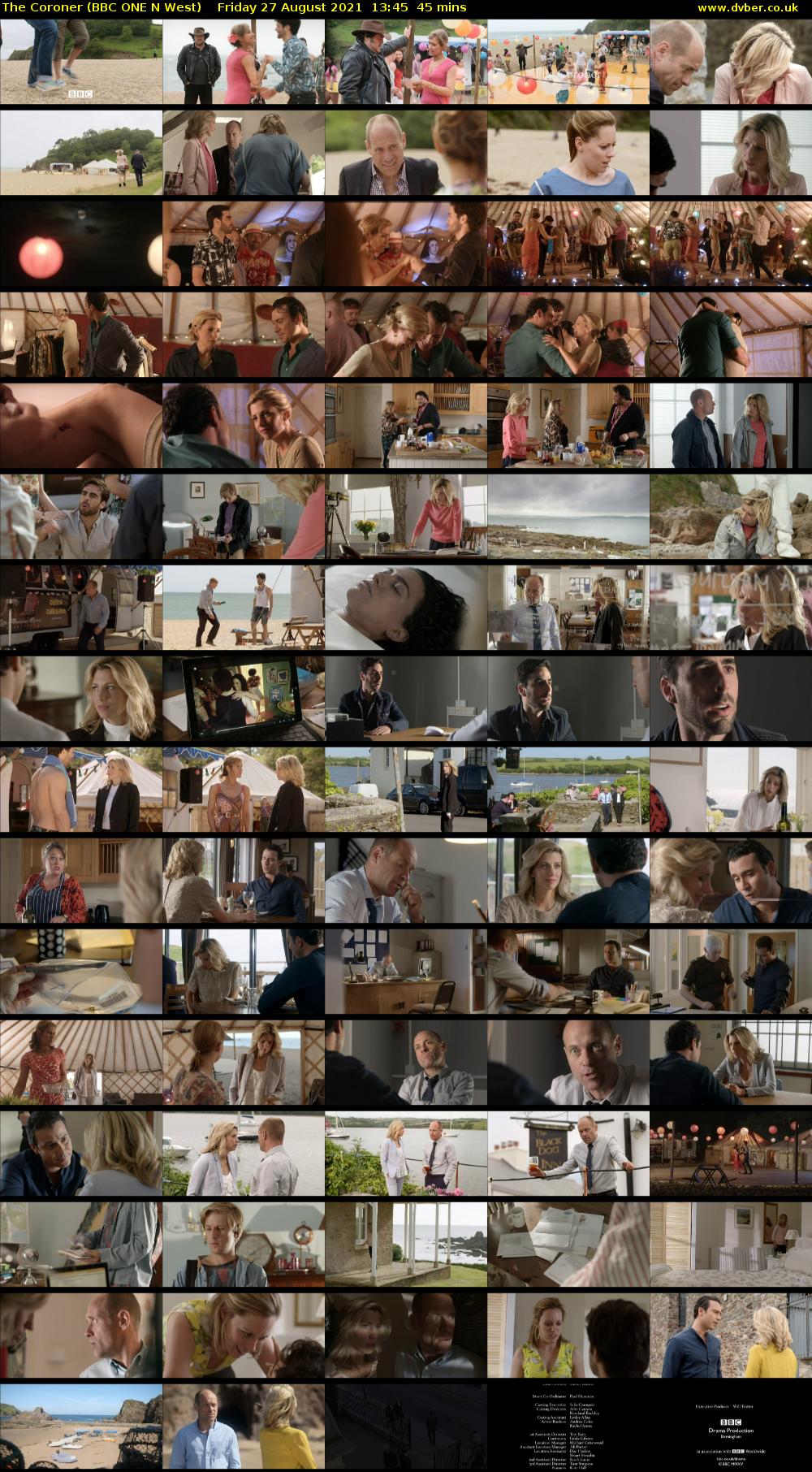 The Coroner (BBC ONE N West) Friday 27 August 2021 13:45 - 14:30