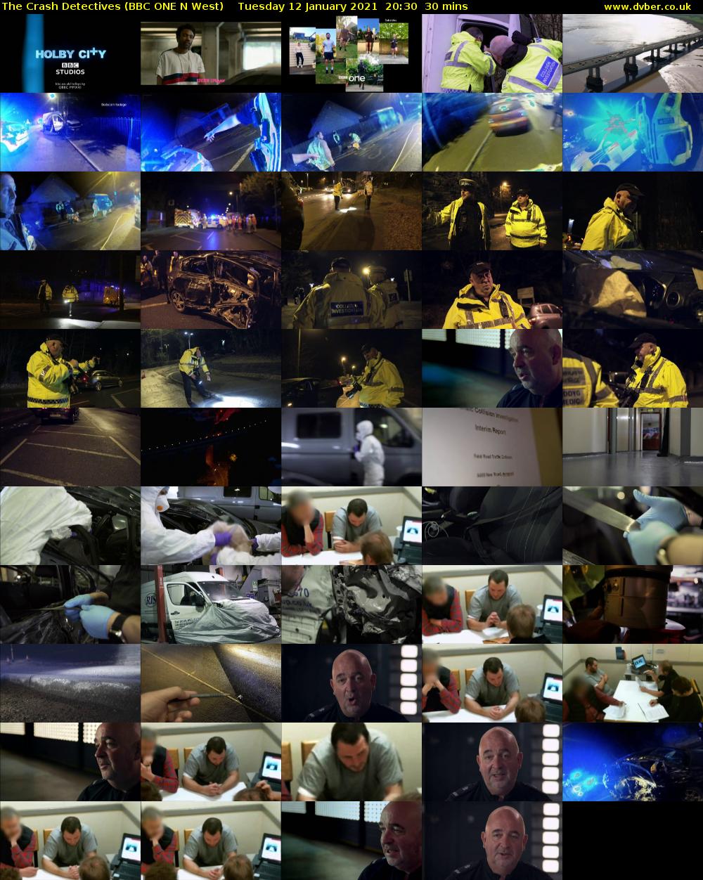 The Crash Detectives (BBC ONE N West) Tuesday 12 January 2021 20:30 - 21:00