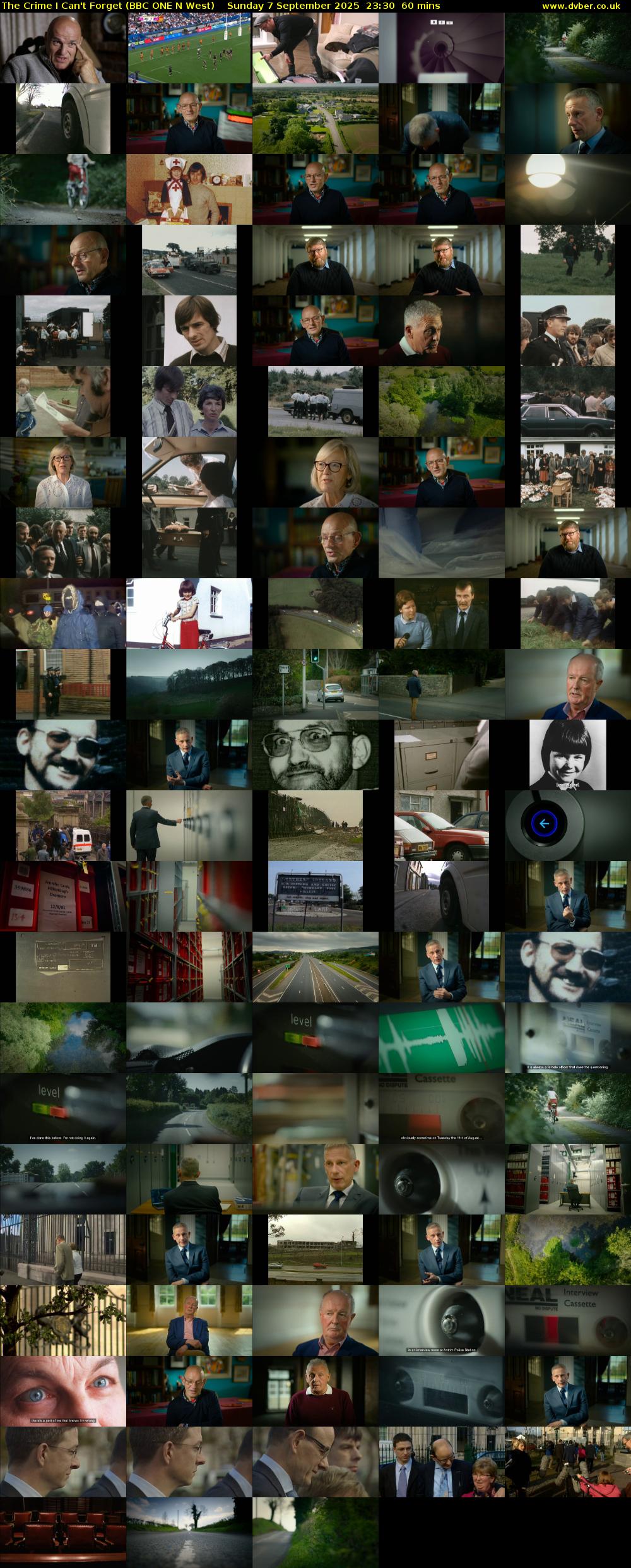 The Crime I Can't Forget (BBC ONE N West) Sunday 7 September 2025 23:30 - 00:30
