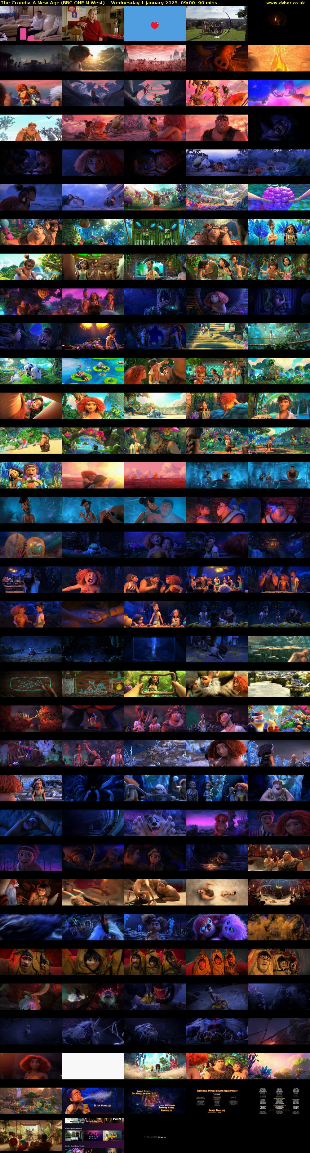 The Croods: A New Age (BBC ONE N West) Wednesday 1 January 2025 09:00 - 10:30
