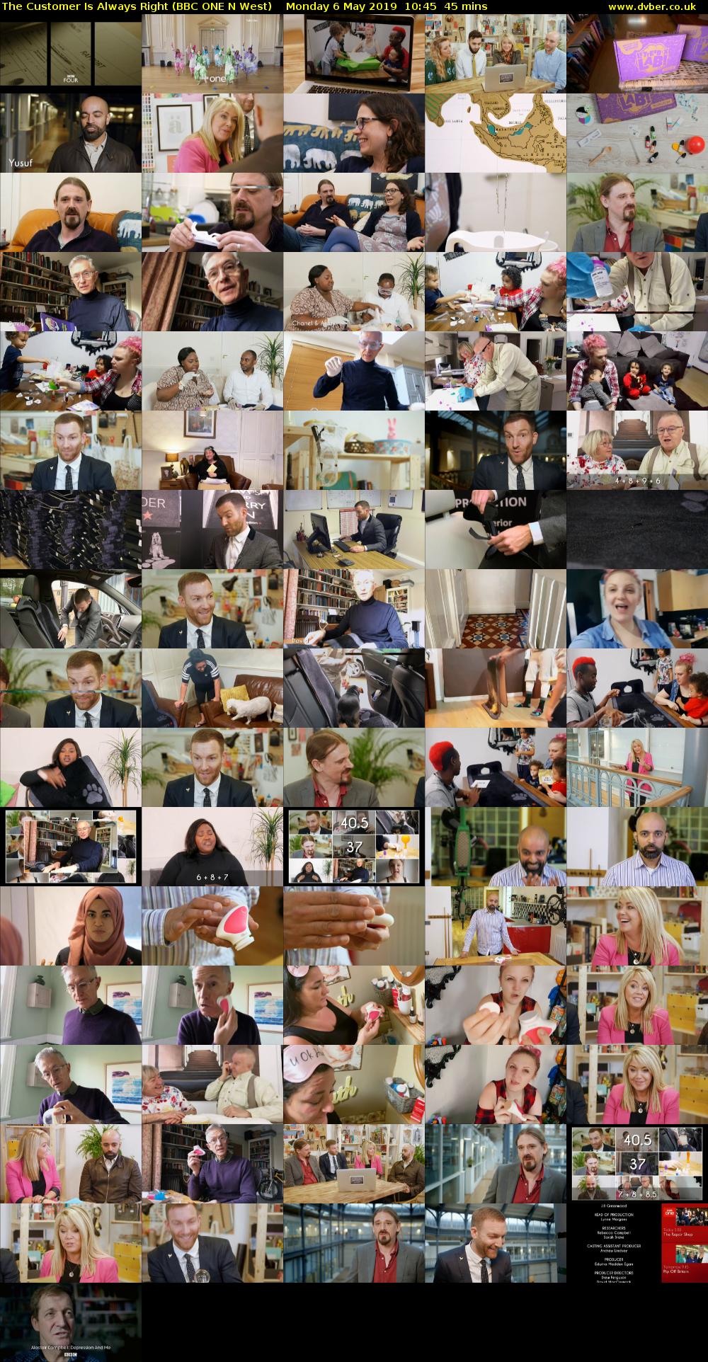 The Customer Is Always Right (BBC ONE N West) Monday 6 May 2019 10:45 - 11:30