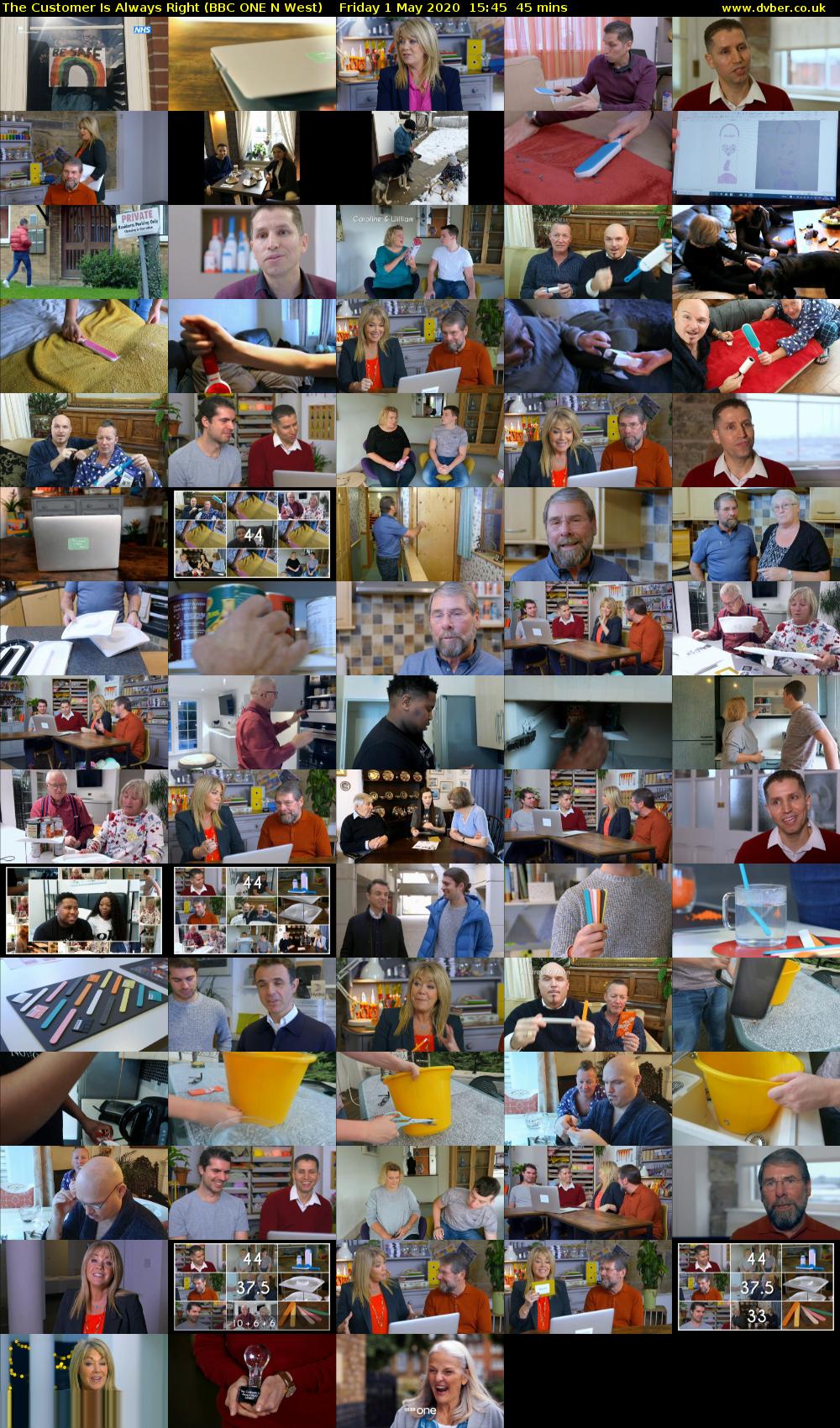 The Customer Is Always Right (BBC ONE N West) Friday 1 May 2020 15:45 - 16:30