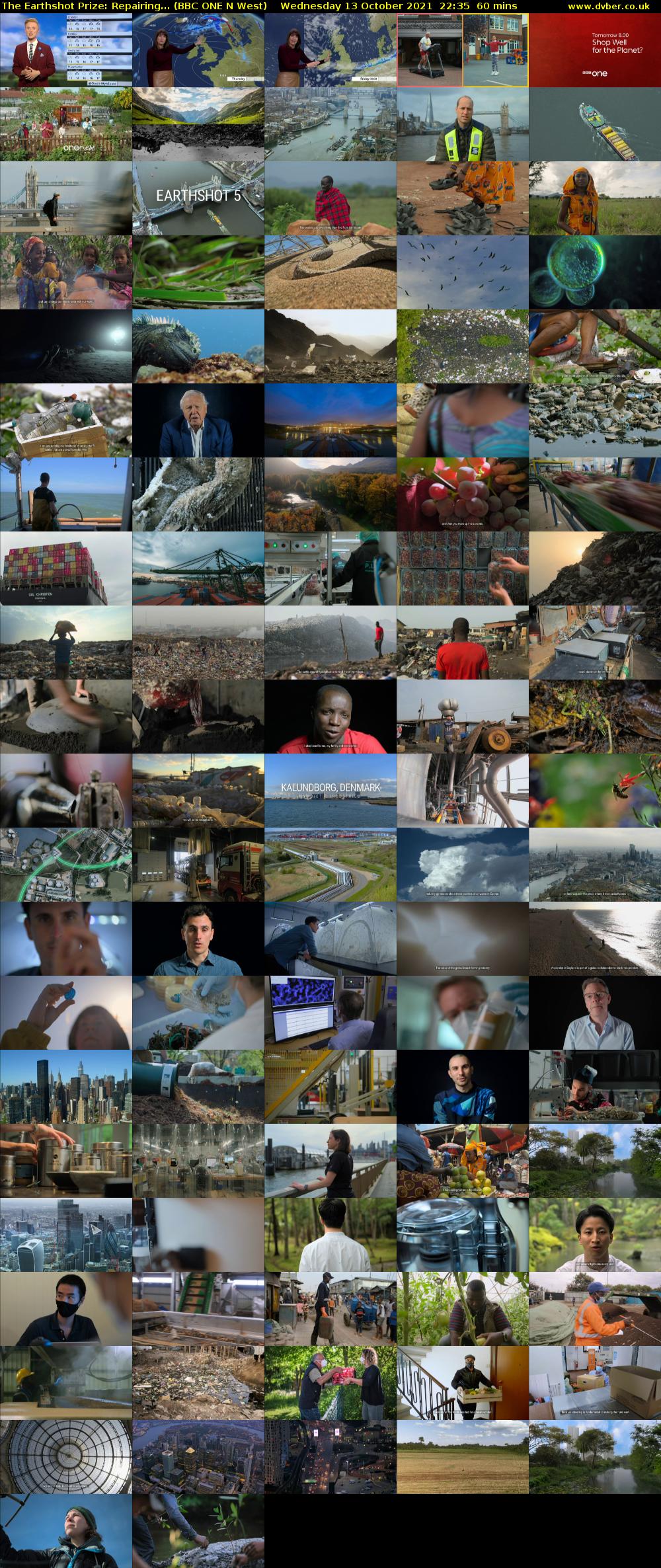 The Earthshot Prize: Repairing... (BBC ONE N West) Wednesday 13 October 2021 22:35 - 23:35
