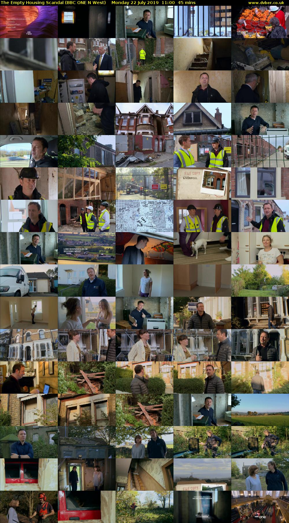 The Empty Housing Scandal (BBC ONE N West) Monday 22 July 2019 11:00 - 11:45