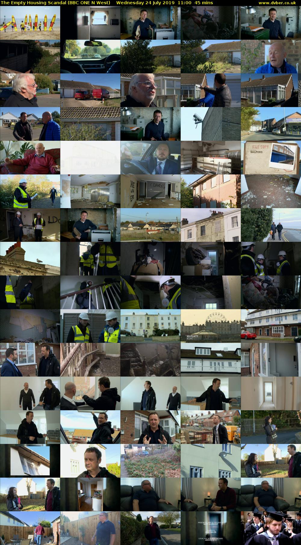 The Empty Housing Scandal (BBC ONE N West) Wednesday 24 July 2019 11:00 - 11:45