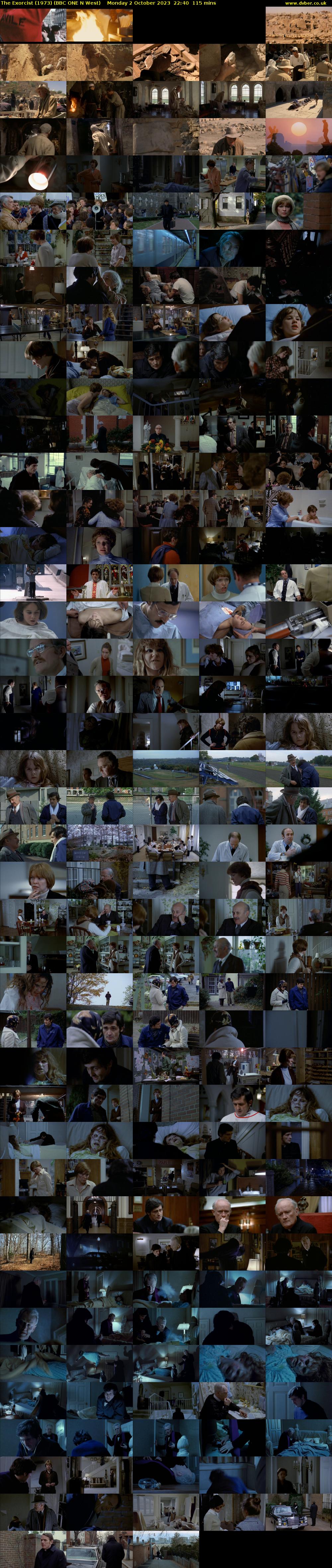 The Exorcist (1973) (BBC ONE N West) Monday 2 October 2023 22:40 - 00:35