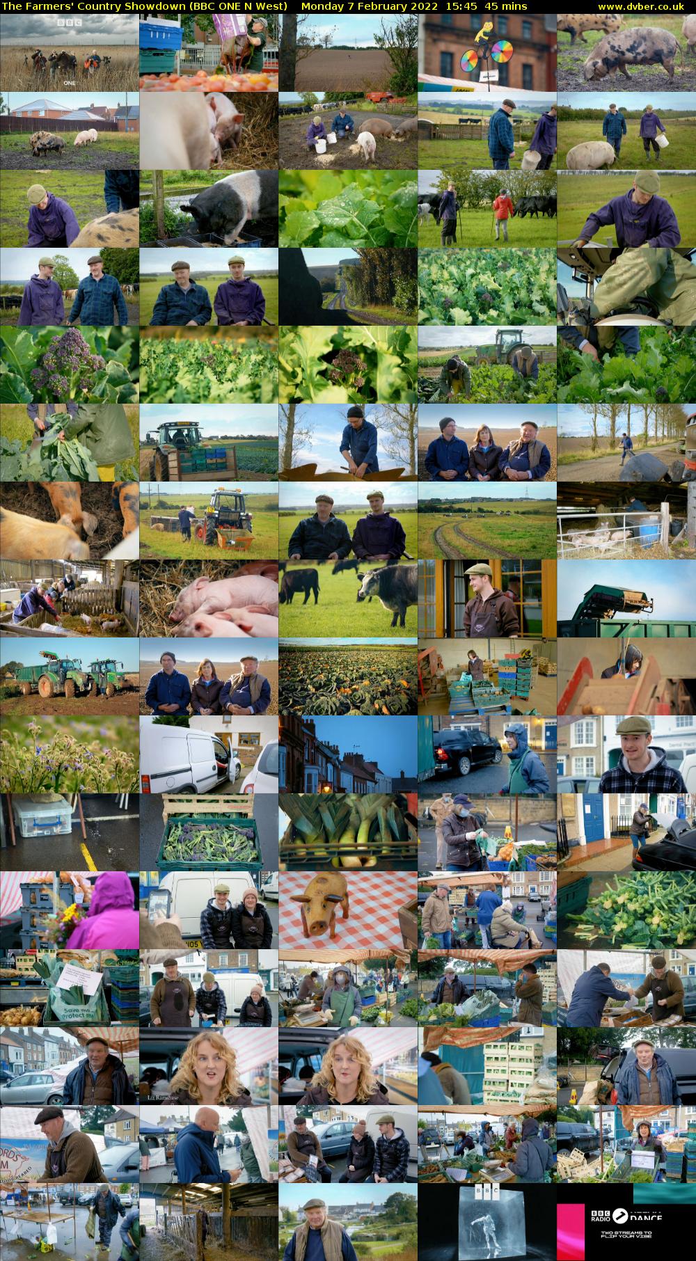 The Farmers' Country Showdown (BBC ONE N West) Monday 7 February 2022 15:45 - 16:30