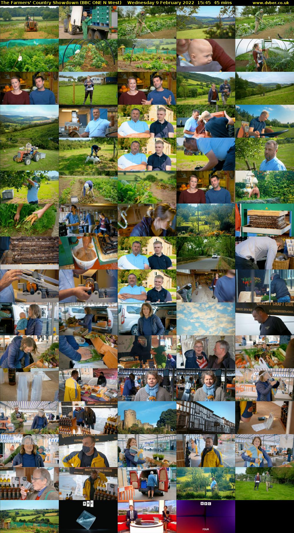 The Farmers' Country Showdown (BBC ONE N West) Wednesday 9 February 2022 15:45 - 16:30