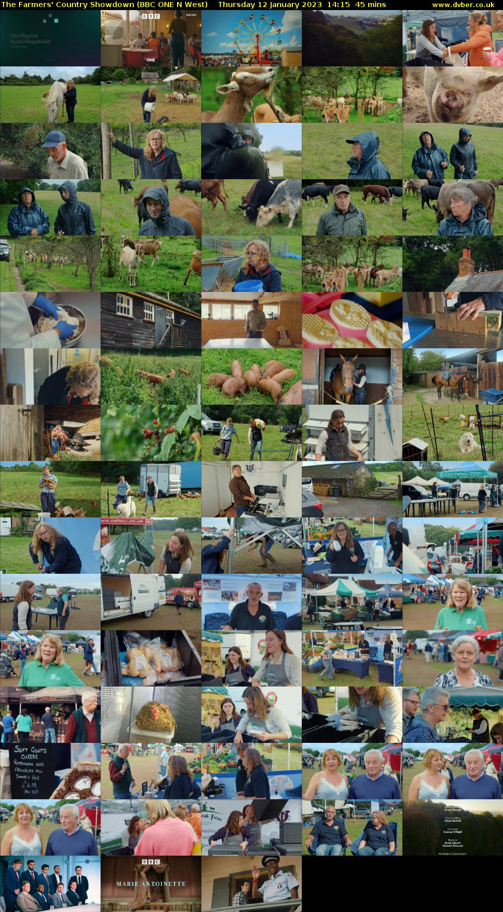 The Farmers' Country Showdown (BBC ONE N West) Thursday 12 January 2023 14:15 - 15:00