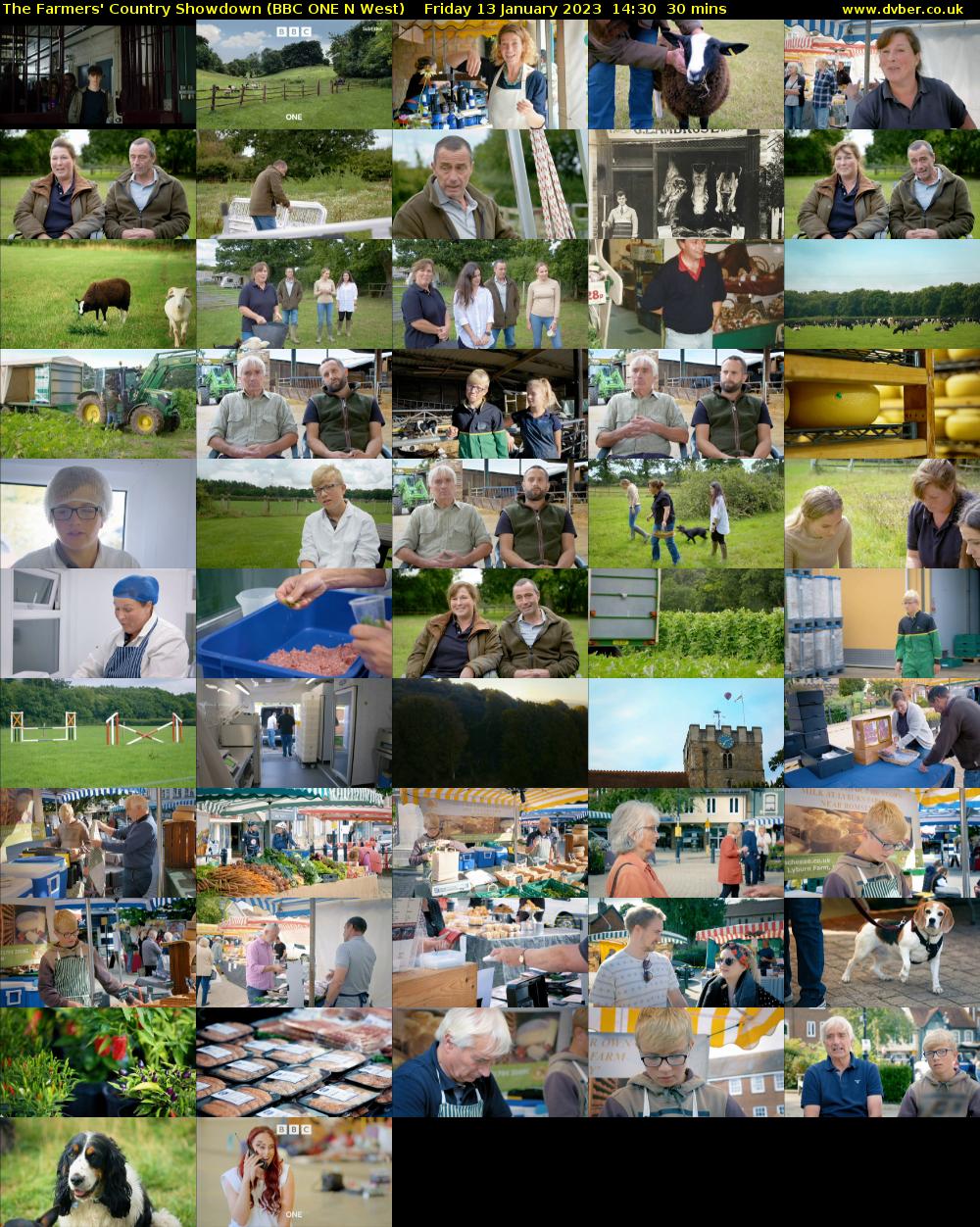 The Farmers' Country Showdown (BBC ONE N West) Friday 13 January 2023 14:30 - 15:00