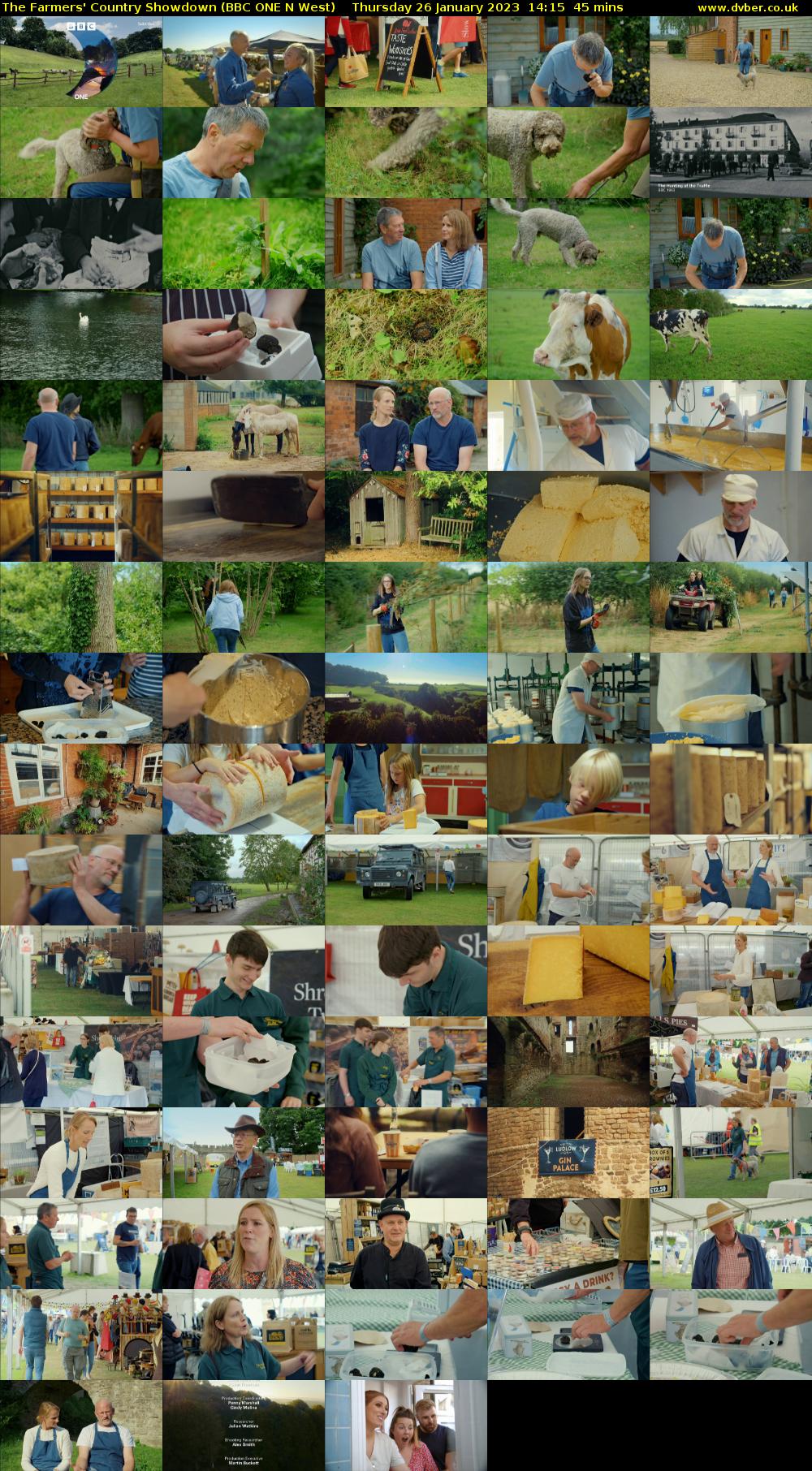 The Farmers' Country Showdown (BBC ONE N West) Thursday 26 January 2023 14:15 - 15:00