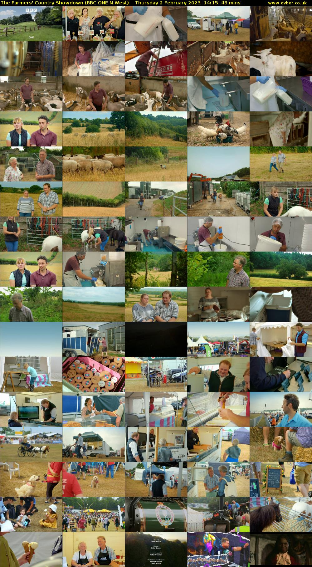 The Farmers' Country Showdown (BBC ONE N West) Thursday 2 February 2023 14:15 - 15:00