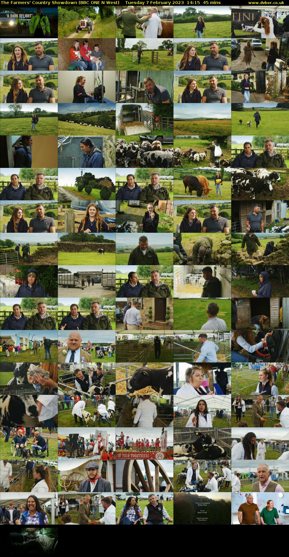 The Farmers' Country Showdown (BBC ONE N West) Tuesday 7 February 2023 14:15 - 15:00
