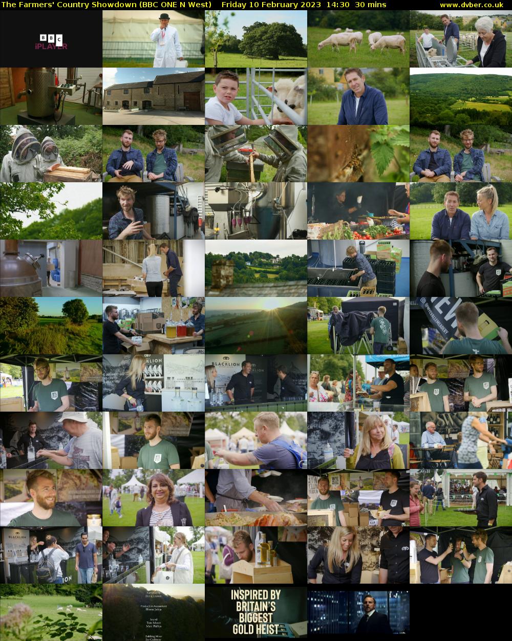 The Farmers' Country Showdown (BBC ONE N West) Friday 10 February 2023 14:30 - 15:00