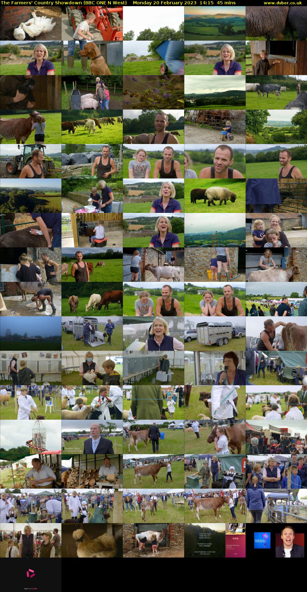 The Farmers' Country Showdown (BBC ONE N West) Monday 20 February 2023 14:15 - 15:00