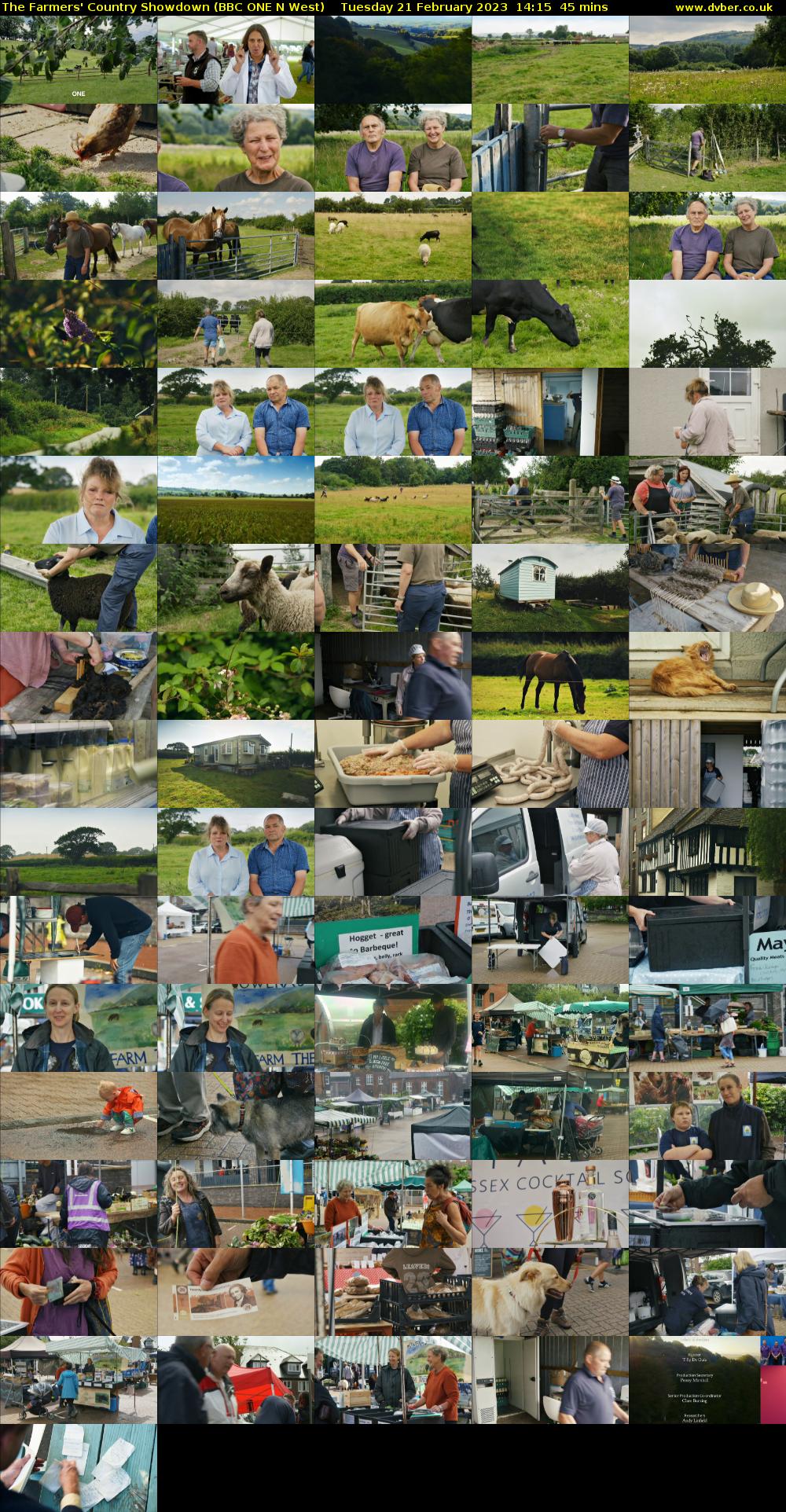 The Farmers' Country Showdown (BBC ONE N West) Tuesday 21 February 2023 14:15 - 15:00