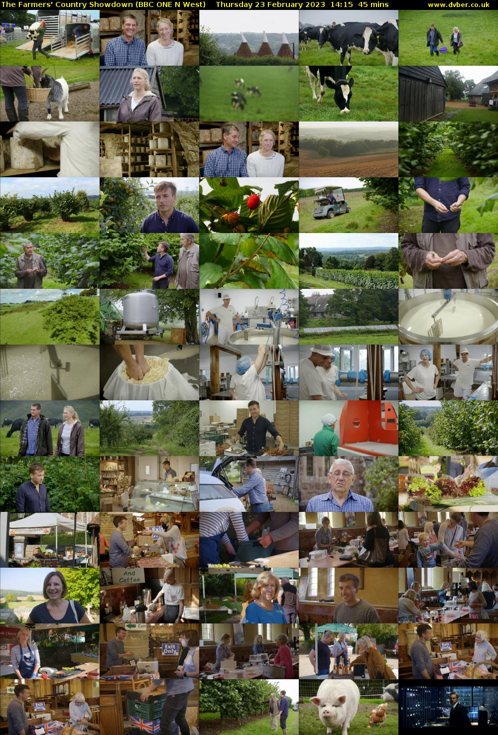 The Farmers' Country Showdown (BBC ONE N West) Thursday 23 February 2023 14:15 - 15:00