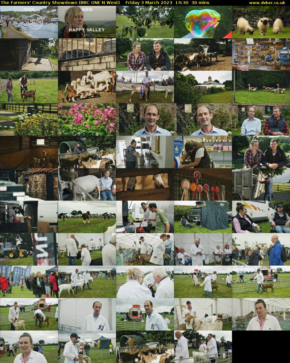 The Farmers' Country Showdown (BBC ONE N West) Friday 3 March 2023 14:30 - 15:00