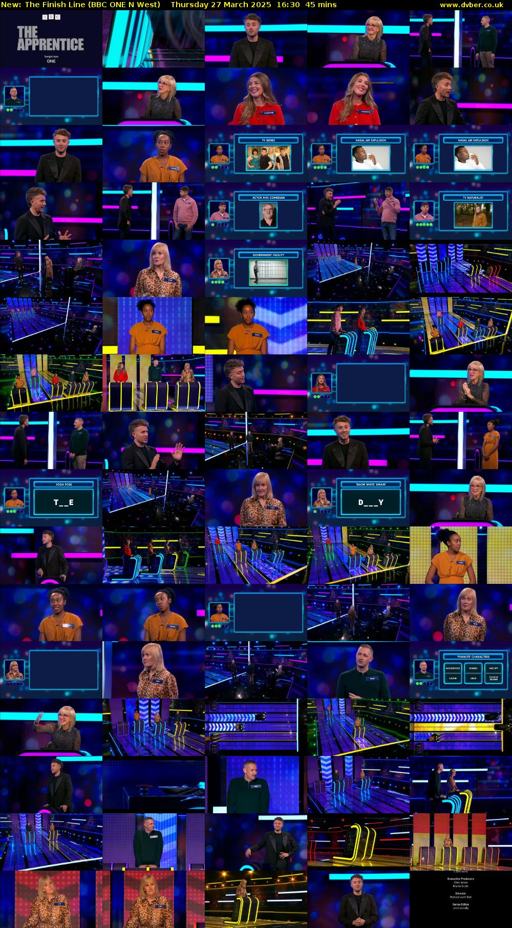 The Finish Line (BBC ONE N West) Thursday 27 March 2025 16:30 - 17:15