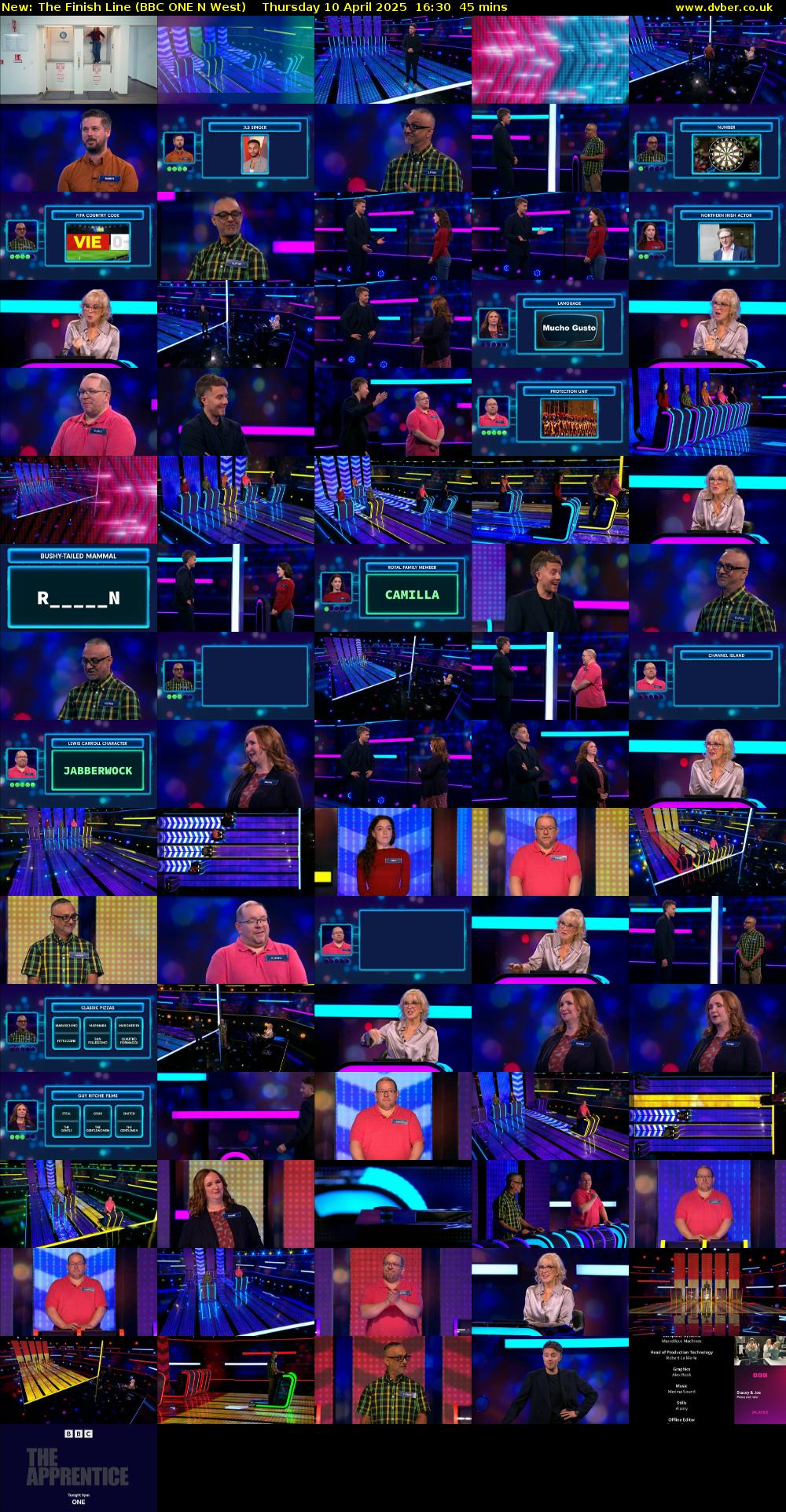 The Finish Line (BBC ONE N West) Thursday 10 April 2025 16:30 - 17:15