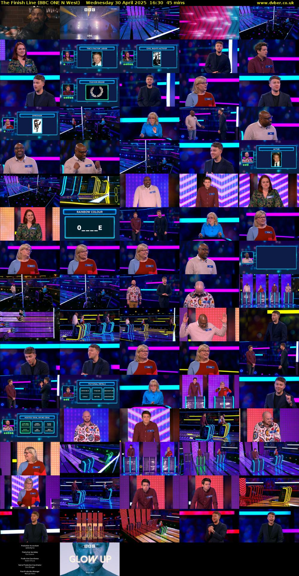 The Finish Line (BBC ONE N West) Wednesday 30 April 2025 16:30 - 17:15