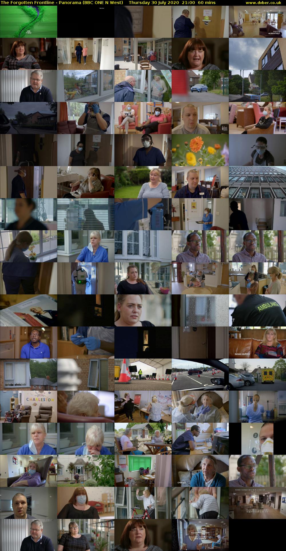 The Forgotten Frontline - Panorama (BBC ONE N West) Thursday 30 July 2020 21:00 - 22:00