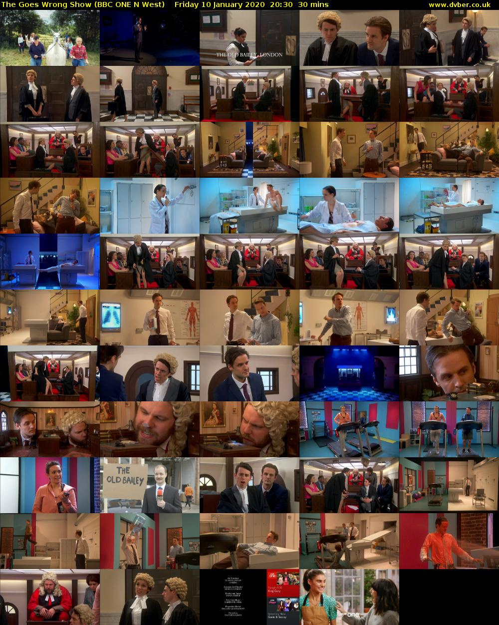 The Goes Wrong Show (BBC ONE N West) Friday 10 January 2020 20:30 - 21:00