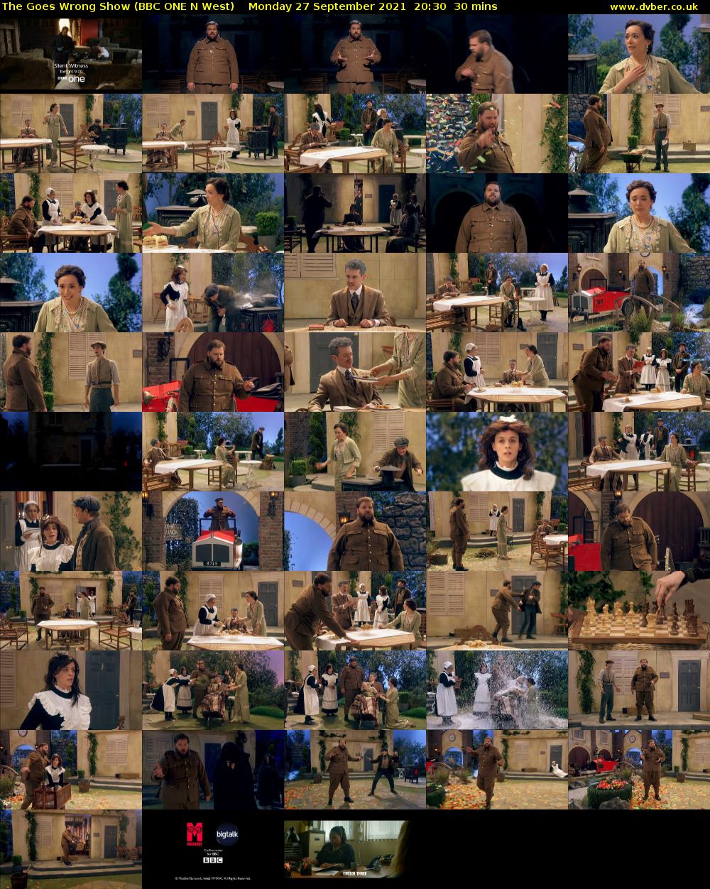 The Goes Wrong Show (BBC ONE N West) Monday 27 September 2021 20:30 - 21:00