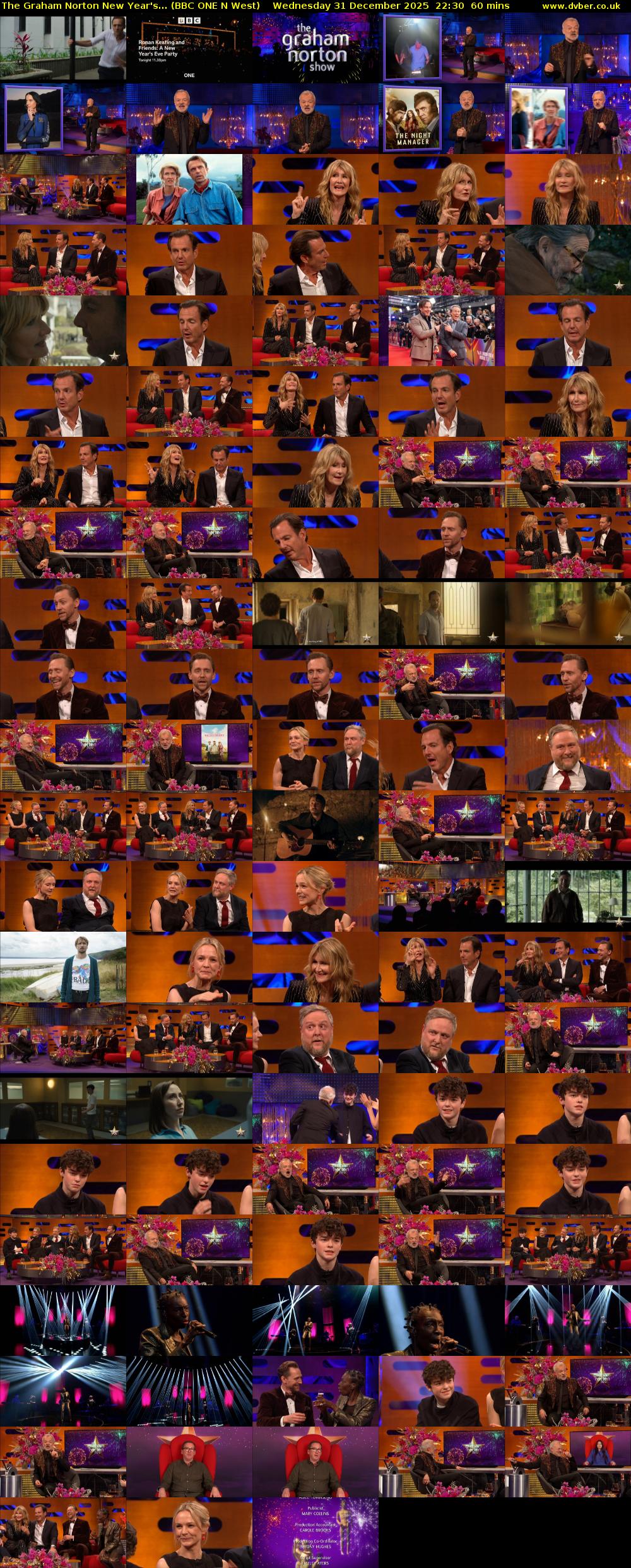 The Graham Norton New Year's... (BBC ONE N West) Wednesday 31 December 2025 22:30 - 23:30