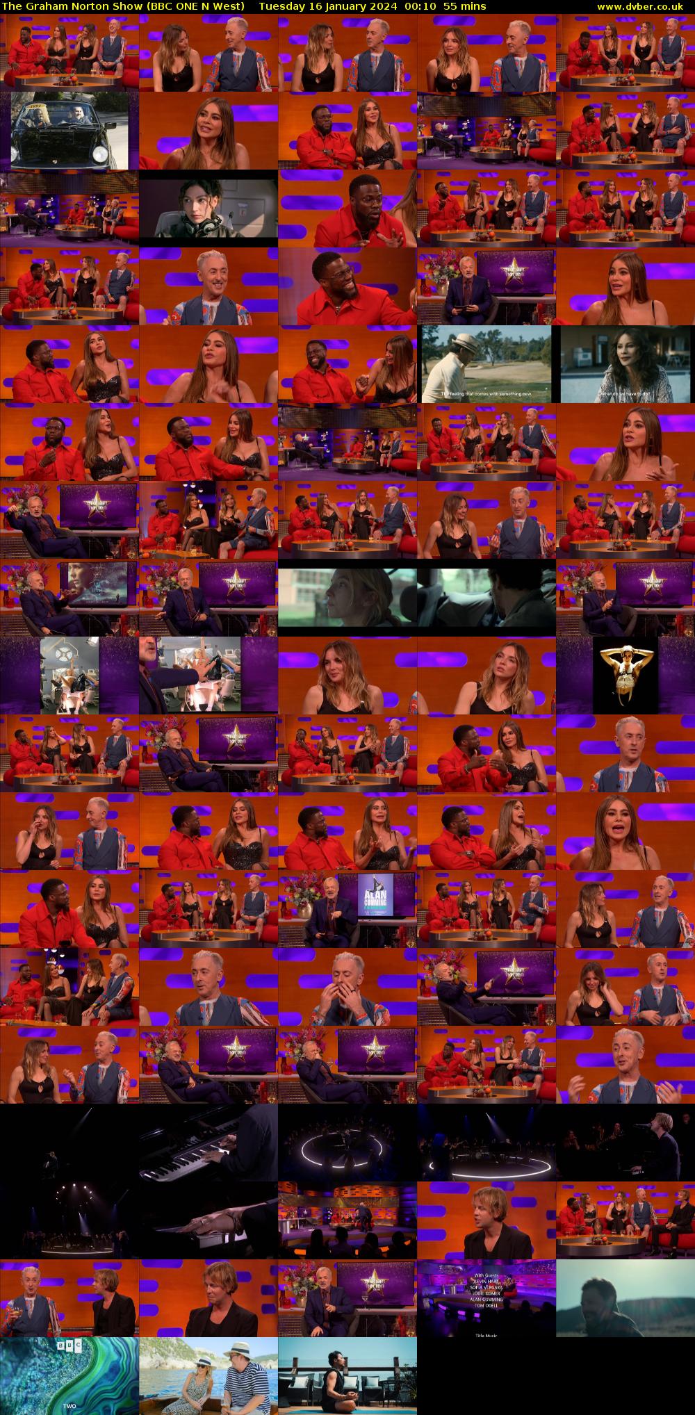 The Graham Norton Show (BBC ONE N West) Tuesday 16 January 2024 00:10 - 01:05