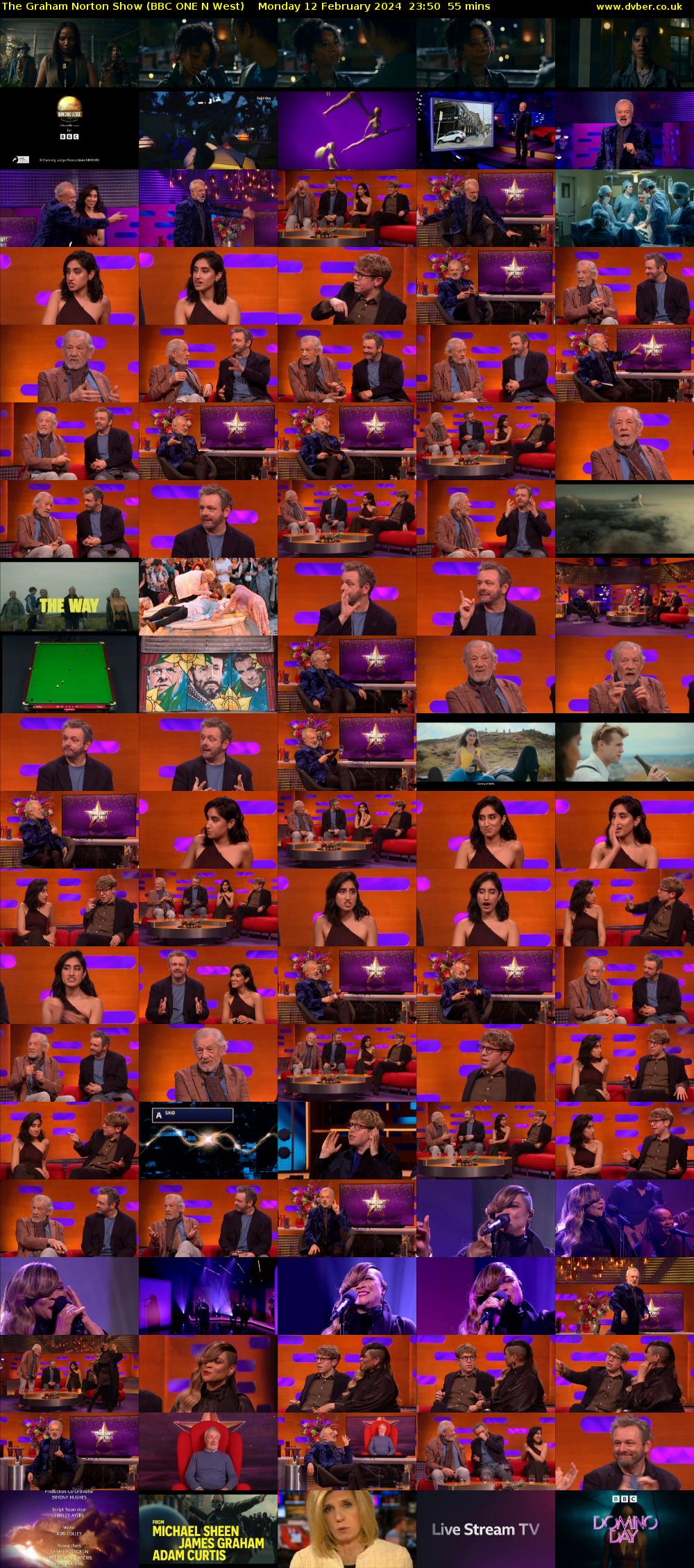 The Graham Norton Show (BBC ONE N West) Monday 12 February 2024 23:50 - 00:45