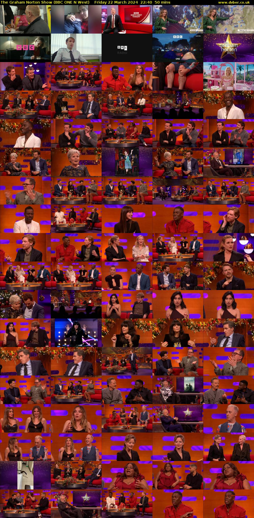 The Graham Norton Show (BBC ONE N West) Friday 22 March 2024 22:40 - 23:30