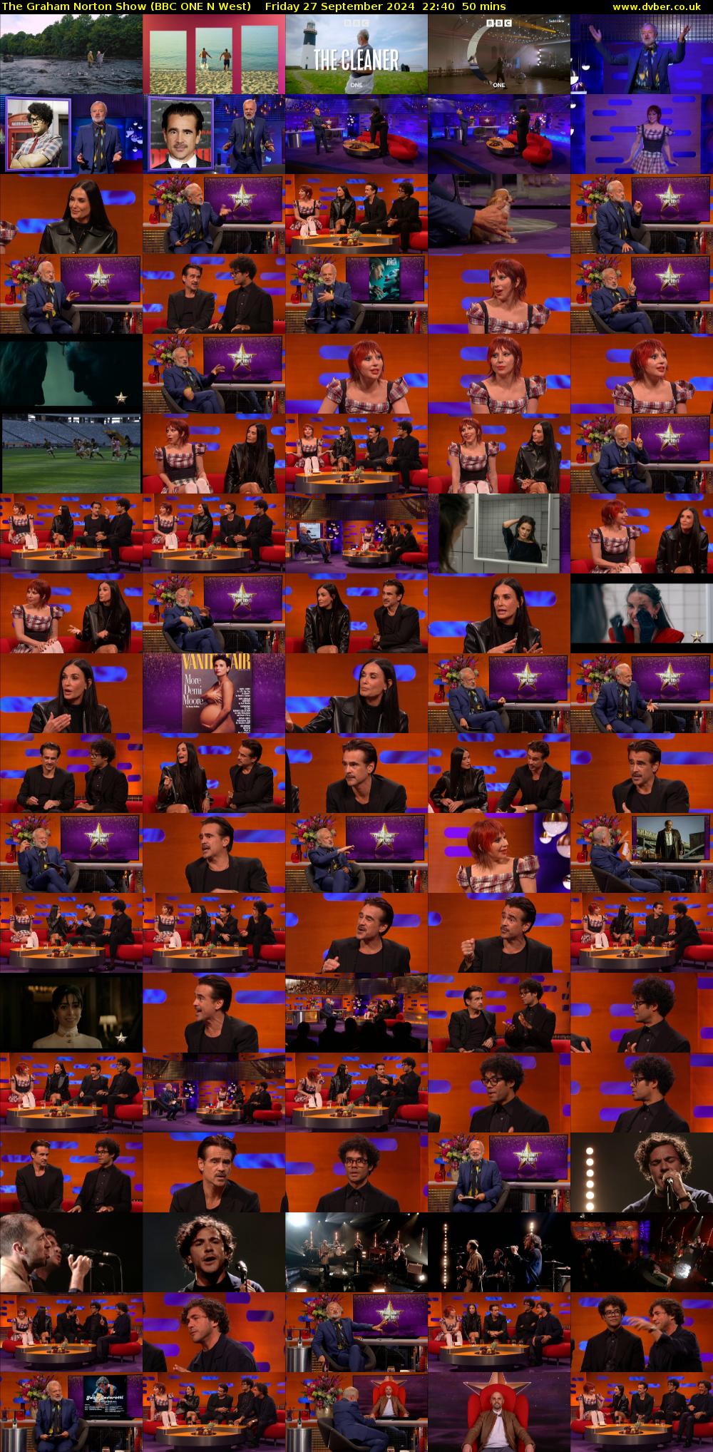 The Graham Norton Show (BBC ONE N West) Friday 27 September 2024 22:40 - 23:30