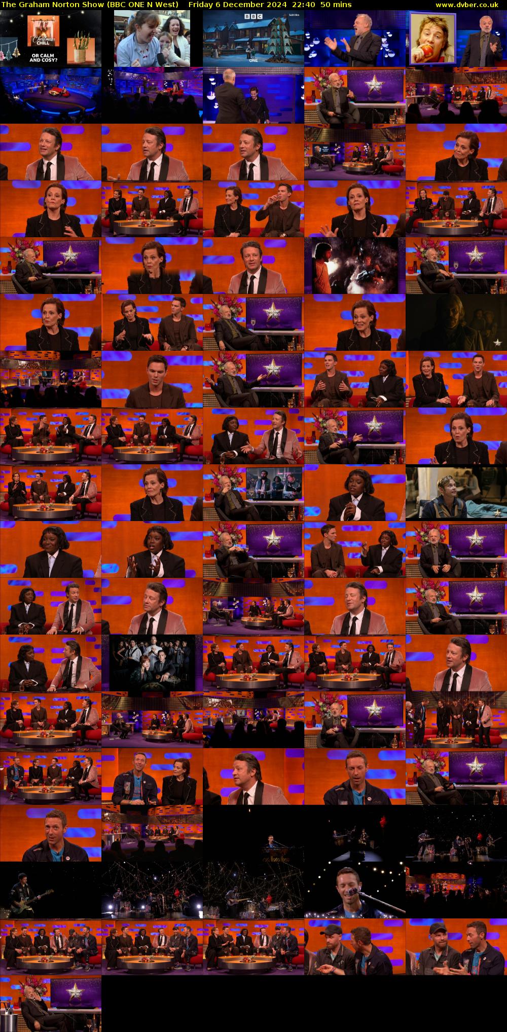 The Graham Norton Show (BBC ONE N West) Friday 6 December 2024 22:40 - 23:30